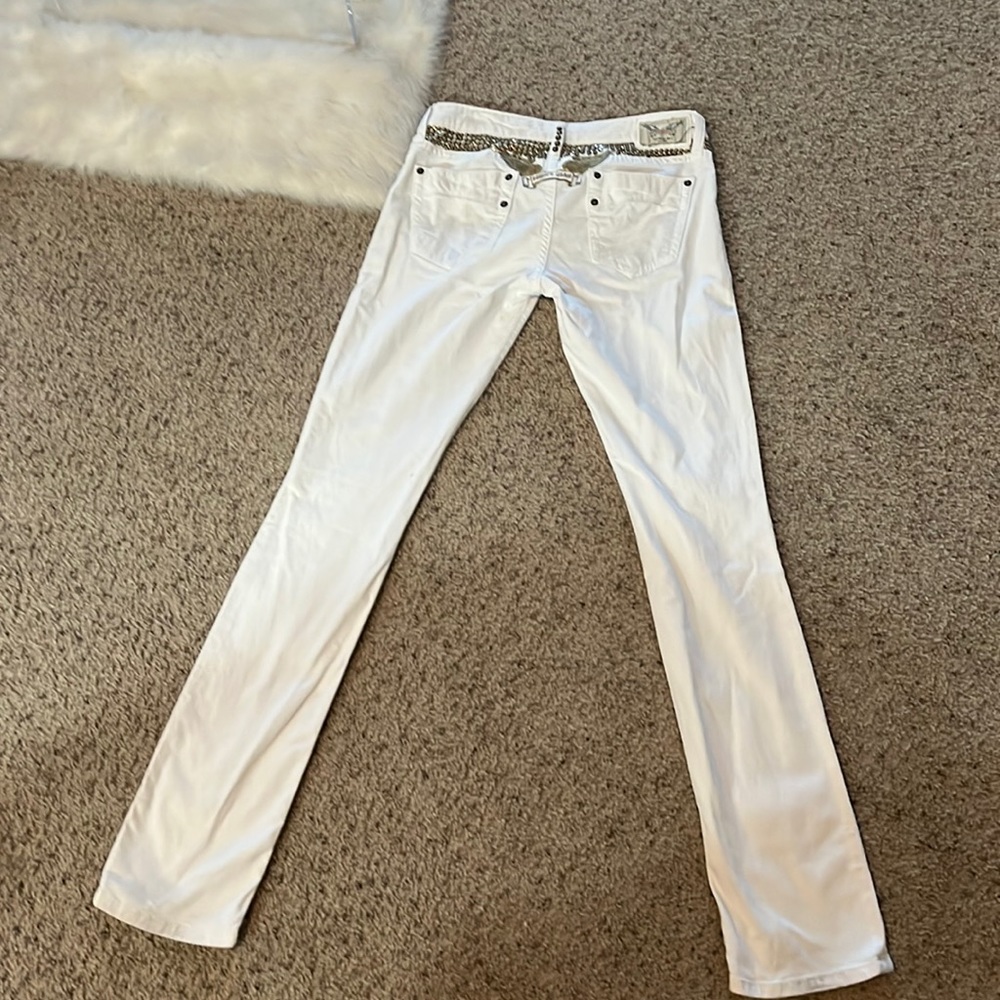 Marilyn style Robins jeans with gold crystals